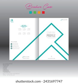 4 colored vector brochure cover design for corporate and any company use