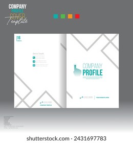 4 colored vector brochure cover design for corporate and any company use