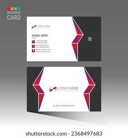 4 colored vector business card design for corporate and any company use