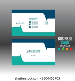 4 colored vector business card design for you and corporate or any best company use