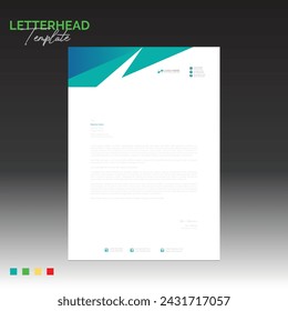 Diseño de membrete vectorial de 4 colores para uso corporativo y de cualquier mejor empresa