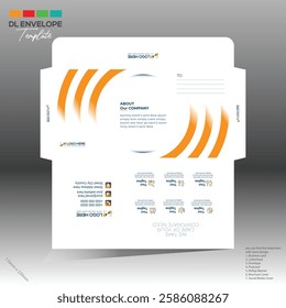 4 colored vector made envelope design for corporate and any best company use