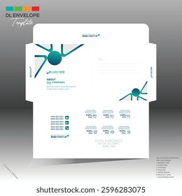 4 colored vector made envelope design for corporate and any best company use