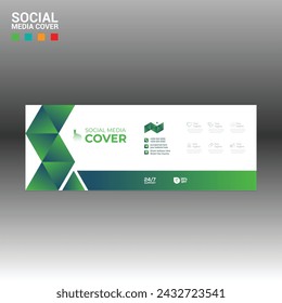 4 colored vector made social media cover banner for corporate and any best company use