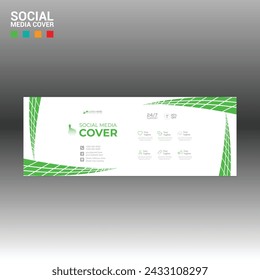 4 colored vector made social media cover banner for corporate and any best company use
