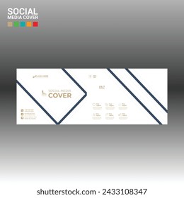 4 colored vector made social media cover banner for corporate and any best company use
