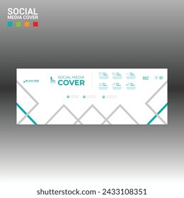 4 colored vector made social media cover banner for corporate and any best company use
