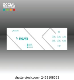 4 colored vector made social media cover banner for corporate and any best company use
