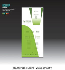 4 colored vector roll up banner design for corporate and any best company use