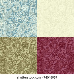 4 colors seamless pattern