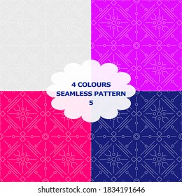 4 Colours Seamless pattern 5