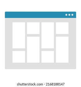 4 Column Board Flat Website Prototype