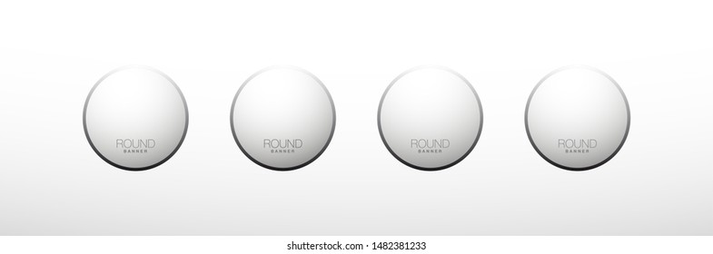4 components chart make up something. Modern business circle infographics four options banner. Vector layout piece chart workflow. 4 piece diagram number component. Four step up options for web design
