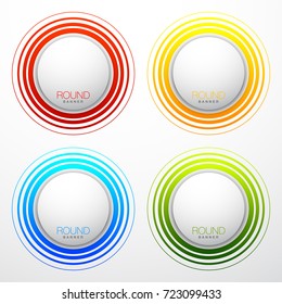 4 components make up something. Modern business circle origami style options banner. infographics vector, workflow layout, diagram, number options, Four step up options, web design