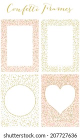 4 Confetti Frames Design Illustration