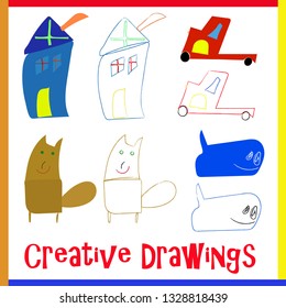 4 Creative Child Drawings