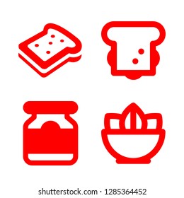 4 cucumber icons with pickles and salad in this set