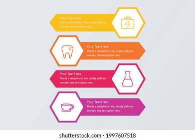 4 data step infographics timeline tab paper index vector image
