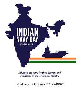 4 December, Indian Navy Day Background