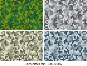 4 different camouflage patterns for all seasons