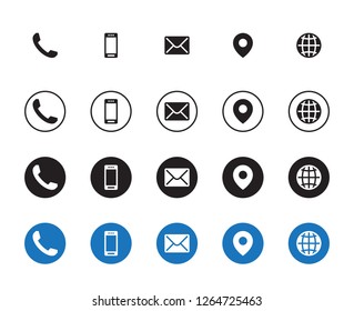 4 Different Contact Icons