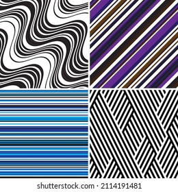 4 different vector patterns in the same package(eps). One pattern is paid and 3 are free (white dividing lines)