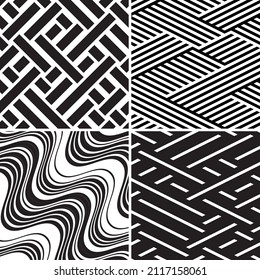 4 different vector patterns in the same package(eps). One pattern is paid and 3 are free (white dividing lines)