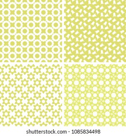 4 different vector seamless patterns. Texture can be used for wallpaper, pattern fills, web page background, surface textures.