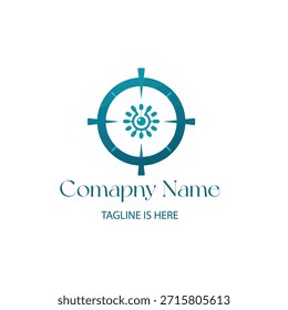4 Richtung minimalistisches Logo-Design