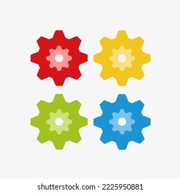 4 Doppelsymbole in Vektorgrafik-Datei. EPS10-Datei duplizieren