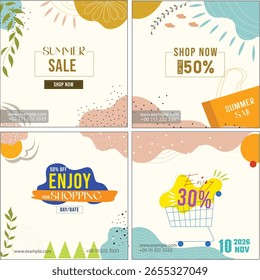 4 Cartão de Saudações de Marketing por Email para Mídia Digital
