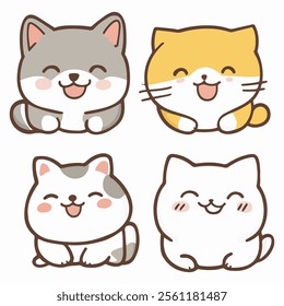 4 element cute pet with the happy smile for kid worksheet