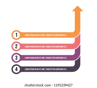 4 elements design template for infographic presentation