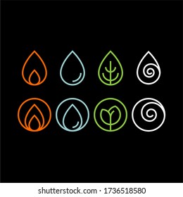 Nature Elements Vector Pixel Art. Four Classical Elements - Earth, Water,  Air, Fire. Cute Game Design Icons Royalty Free SVG, Cliparts, Vectors, and  Stock Illustration. Image 181609323.