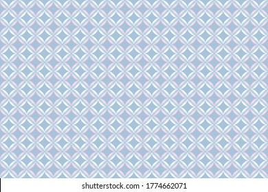 4 Ellipses aligning in flower pattern which each part complements from curves blending. The pink helps to enhance the distinctiveness of the pattern from the background.