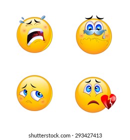 4 Emoji Smiley Faces