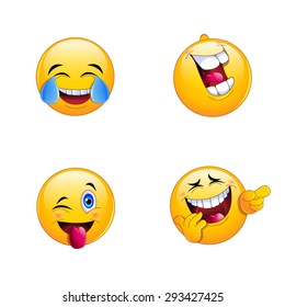 4 caras sonrientes emmoji