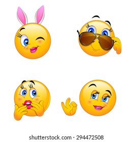Smileys flirt Emojis Guys