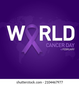 4 february world cancer day concept design vector illustration