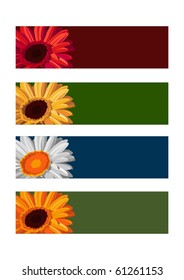 4 floral backgrounds