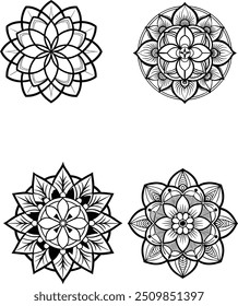 

4 Floral Mandala Harmony ..