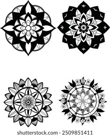 

4 Floral Mandala Harmony  ..