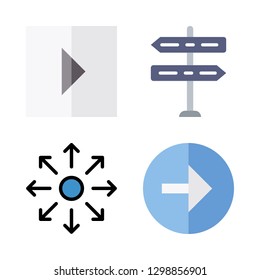 4 forward icons with next and direction in this set