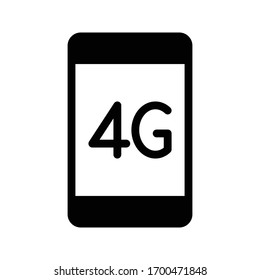 4 g vector glyph flat icon 