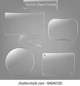 4 Glass Framework, Vector Illustration