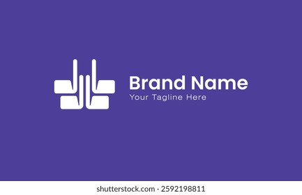4 golf sticks logo design vector