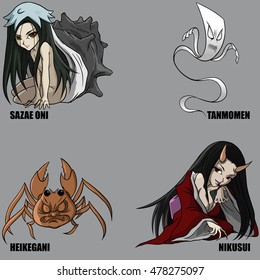 4 Graphic Vector Of Mythical Creatures Set 34
