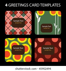 4 Greeting Cards