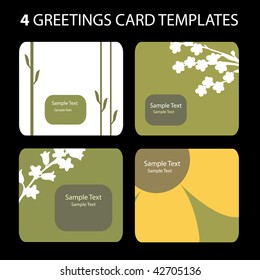 4 Plantillas de tarjetas de felicitación