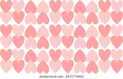 4 heart block pink background, seamless pattern with two tone pink heart vertical strip up and down line column patter, repeat seamless pattern design for fabric print or background or t-shirt paint